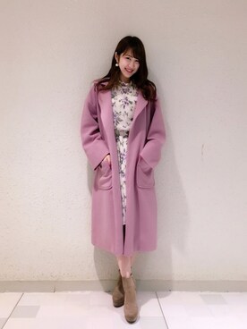 「Supreme.La.La.（シュープリームララ）のアイテム（その他アウター）」を使った、Ayaka Hishizakiさん（レディース・156cm）の秋コーディネート