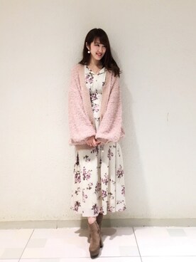 「Supreme.La.La.（シュープリームララ）のアイテム（ワンピース/ドレス）」を使った、Ayaka Hishizakiさん（レディース・156cm）の秋コーディネート