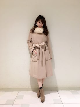 「Supreme.La.La.（シュープリームララ）のアイテム（その他アウター）」を使った、Ayaka Hishizakiさん（レディース・156cm）の秋コーディネート