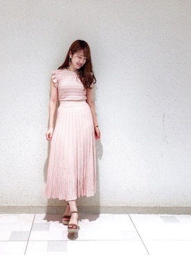 「Supreme.La.La.（シュープリームララ）のアイテム（ワンピース/ドレス）」を使った、Ayaka Hishizakiさん（レディース・156cm）の夏コーディネート