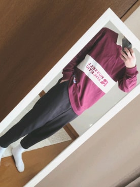 「ラガーシャツ」｜「アイテム（スラックス）」を使った、翔真さん（メンズ・177cm）の春コーディネート