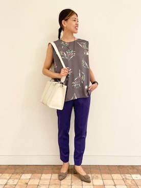 西山 オデット エ オディール スタッフさん(レディース・163cm)の夏コーディネート