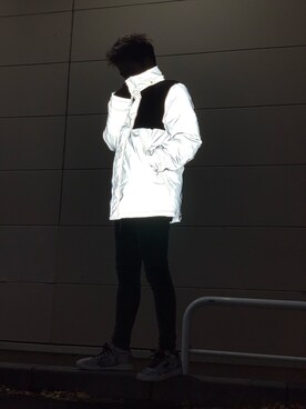 「レイヤードstyle」｜「アイテム（ダウンジャケット/コート）」を使った、りょうたさん（メンズ・171cm）の冬コーディネート