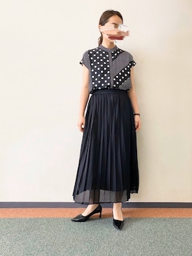 「RAW FUDGE（ローファッジ）のアイテム」を使った、yuさん（レディース・161cm）の春コーディネート