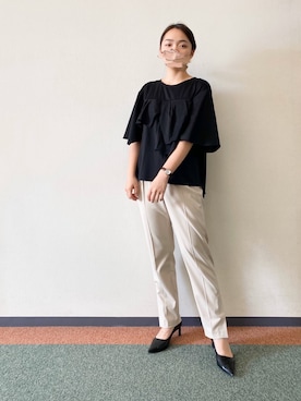 「RAW FUDGE（ローファッジ）のアイテム」を使った、yuさん（レディース・161cm）の春コーディネート