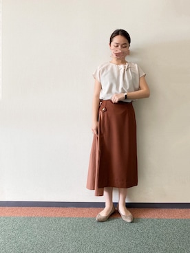 「RAW FUDGE（ローファッジ）のアイテム」を使った、yuさん（レディース・161cm）の春コーディネート