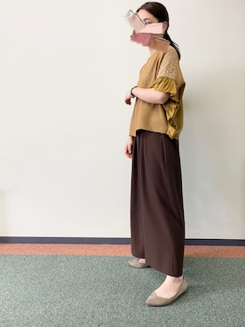 「RAW FUDGE（ローファッジ）のアイテム」を使った、yuさん（レディース・161cm）の夏コーディネート