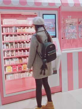 「kate spade new york（ケイトスペード ニューヨーク）のアイテム（バックパック/リュック、ブラック系）」を使った、-苍老少女-さん（レディース・165cm）の秋コーディネート