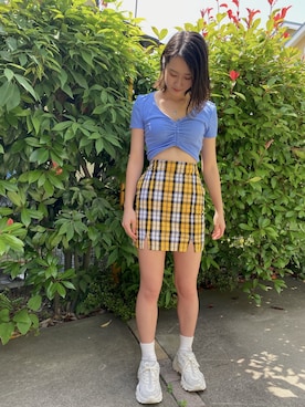 「SAINT LAURENT PARIS（サンローランパリ）のアイテム（アクセサリー）」を使った、chihokaさん（レディース・158cm）の夏コーディネート