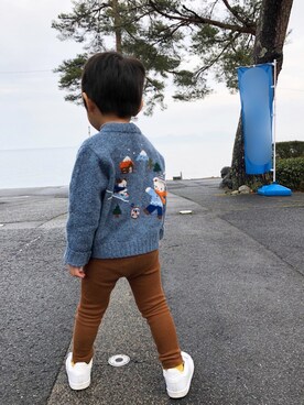 カーディガン/ボレロを使った「3歳男の子」の人気ファッション