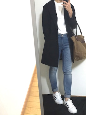 「HERITAGE LEATHER（ヘリテージレザー）のアイテム」を使った、m___さん（レディース・165cm）の冬コーディネート