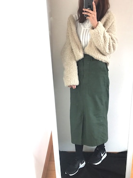 「アパートバイローリーズ」｜「アイテム（ブルゾン）」を使った、m___さん（レディース・165cm）の冬コーディネート