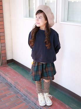 「SUNDAYS SUN（サンデイズ サン）のアイテム」を使った、DIL baby&kids shopさん（キッズ・108cm）の秋コーディネート