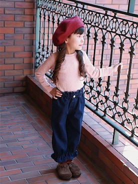 「SUNDAYS SUN（サンデイズ サン）のアイテム」を使った、DIL baby&kids shopさん（キッズ・108cm）の秋コーディネート