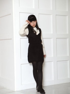 「AIMABLE（エマーブル）のアイテム」を使った、DIL baby&kids shopさん（キッズ・150cm）の秋コーディネート