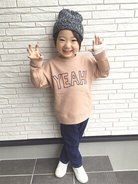 「SUNDAYSSUN」｜DIL baby&kids shopさん（キッズ・110cm）の秋コーディネート
