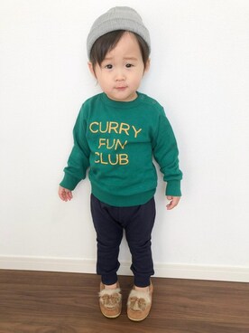 「SUNDAYSSUN」｜DIL baby&kids shopさん（キッズ・90cm）の秋コーディネート