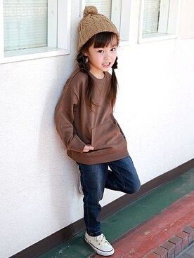 「SUNDAYSSUN」｜DIL baby&kids shopさん（キッズ・110cm）の秋コーディネート