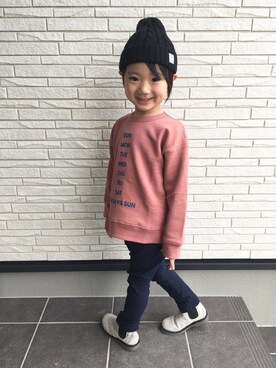 「SUNDAYSSUN」｜DIL baby&kids shopさん（キッズ・110cm）の冬コーディネート