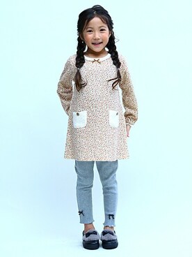 「SUNDAYSSUN」｜DIL baby&kids shopさん（キッズ・114cm）の秋コーディネート