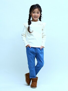 「SUNDAYSSUN」｜DIL baby&kids shopさん（キッズ・114cm）の秋コーディネート
