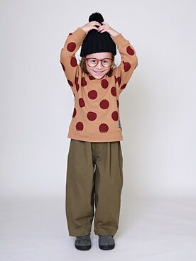 「SUNDAYSSUN」｜DIL baby&kids shopさん（キッズ・104cm）の秋コーディネート