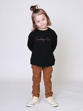 「SUNDAYSSUN」｜DIL baby&kids shopさん（キッズ・104cm）の秋コーディネート