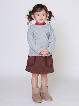「SUNDAYSSUN」｜DIL baby&kids shopさん（キッズ・92cm）の秋コーディネート