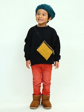 「SUNDAYSSUN」｜DIL baby&kids shopさん（キッズ・105cm）の秋コーディネート