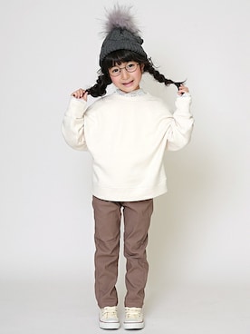 「SUNDAYSSUN」｜DIL baby&kids shopさん（キッズ・106cm）の秋コーディネート
