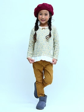 「SUNDAYSSUN」｜DIL baby&kids shopさん（キッズ・114cm）の秋コーディネート