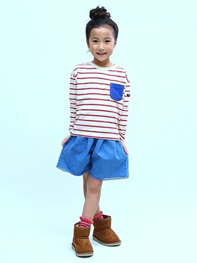 「SUNDAYSSUN」｜DIL baby&kids shopさん（キッズ・114cm）の秋コーディネート