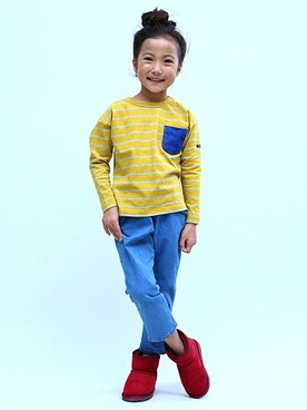 「SUNDAYSSUN」｜DIL baby&kids shopさん（キッズ・114cm）の秋コーディネート