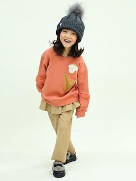 「La poche biscuie」｜DIL baby&kids shopさん（キッズ・109cm）の秋コーディネート