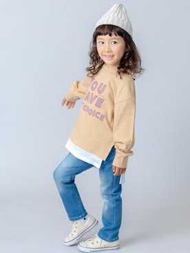 「DILASH（ディラッシュ）のアイテム」を使った、DIL baby&kids shopさん（キッズ・107cm）の春コーディネート