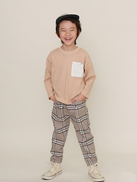 「子供服」｜「アイテム（パンツ）」を使った、DIL baby&kids shopさん（キッズ・115cm）の春コーディネート