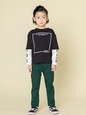 「DILASH（ディラッシュ）のアイテム」を使った、DIL baby&kids shopさん（キッズ・114cm）の秋コーディネート