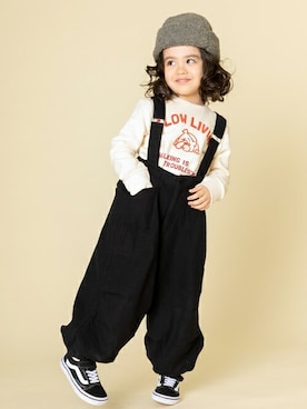 「DILASH（ディラッシュ）のアイテム」を使った、DIL baby&kids shopさん（メンズ・108cm）の秋コーディネート