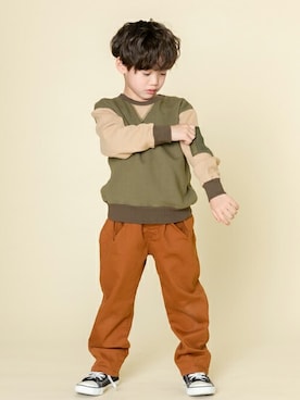 「DILASH（ディラッシュ）のアイテム」を使った、DIL baby&kids shopさん（キッズ・107cm）の秋コーディネート