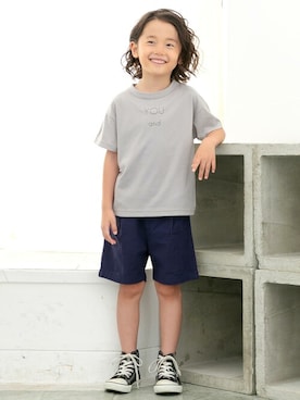 「DILASH（ディラッシュ）のアイテム」を使った、DIL baby&kids shopさん（キッズ・112cm）の春コーディネート