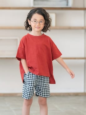 「DILASH（ディラッシュ）のアイテム」を使った、DIL baby&kids shopさん（キッズ・112cm）の春コーディネート