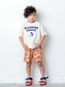 「DILASH（ディラッシュ）のアイテム」を使った、DIL baby&kids shopさん（キッズ・110cm）の春コーディネート