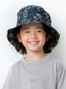 「アイテム（帽子）」を使った、DIL baby&kids shopさん（キッズ・112cm）の春コーディネート