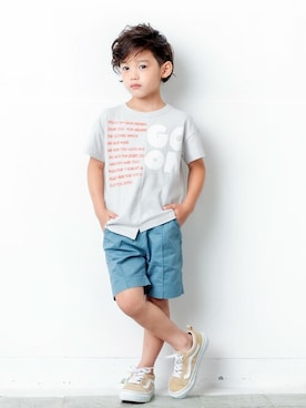 「DILASH（ディラッシュ）のアイテム」を使った、DIL baby&kids shopさん（キッズ・110cm）の春コーディネート