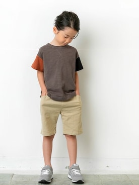 「DILASH（ディラッシュ）のアイテム」を使った、DIL baby&kids shopさん（キッズ・112cm）の春コーディネート