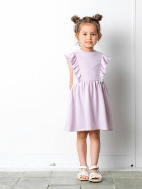「la poche biscuit（ラポシェビスキュイ）のアイテム（ワンピース/ドレス）」を使った、DIL baby&kids shopさん（キッズ・104cm）の春コーディネート