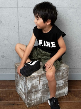 「DILASH（ディラッシュ）のアイテム」を使った、DIL baby&kids shopさん（キッズ・110cm）の春コーディネート