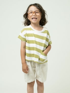 「DILASH（ディラッシュ）のアイテム」を使った、DIL baby&kids shopさん（キッズ・110cm）の春コーディネート