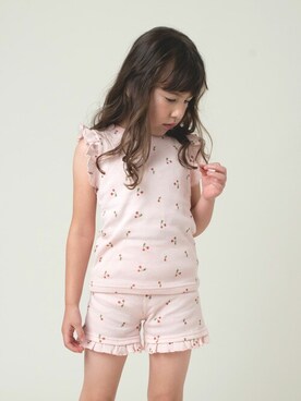 「la poche biscuit（ラポシェビスキュイ）のアイテム（トップス）」を使った、DIL baby&kids shopさん（キッズ・110cm）の春コーディネート
