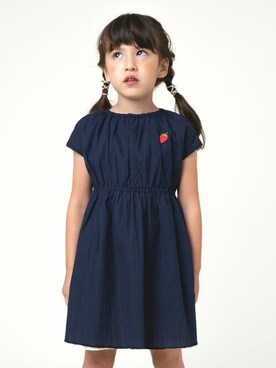 「la poche biscuit（ラポシェビスキュイ）のアイテム（ワンピース/ドレス）」を使った、DIL baby&kids shopさん（キッズ・110cm）の春コーディネート